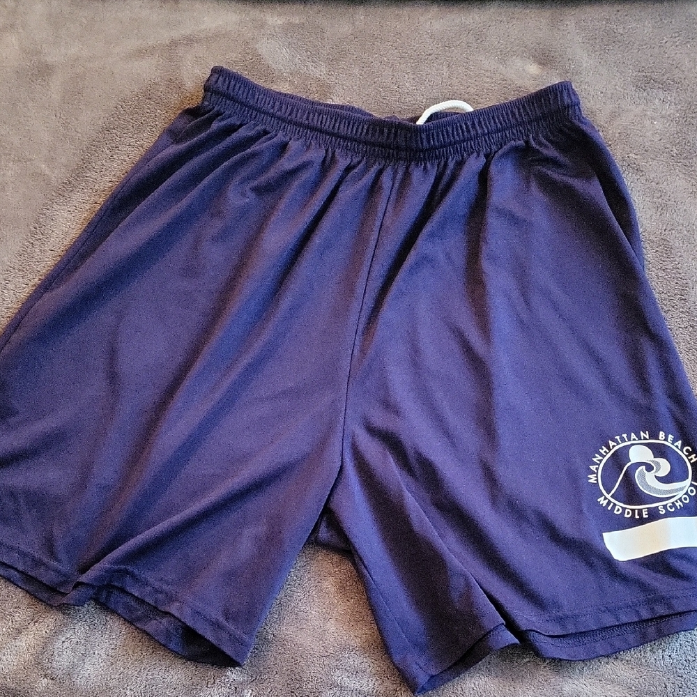 ADULT L, Navy Blue OFFICIAL MBMS Athletic Shorts. Great condition! Gently used.